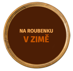 na roubenku v zimě